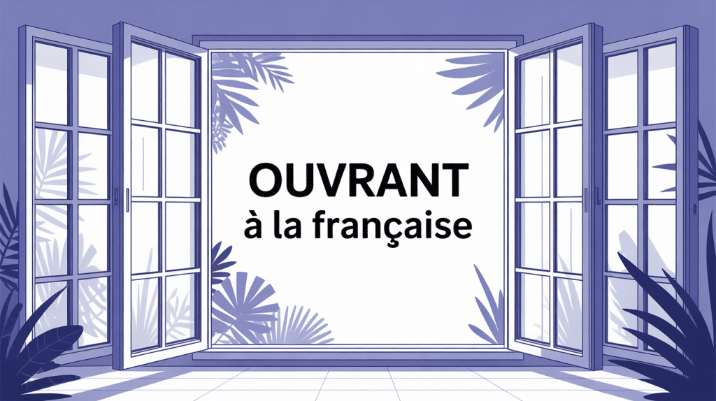 illustration ouvrant à la française fenêtres et portes-fenêtres