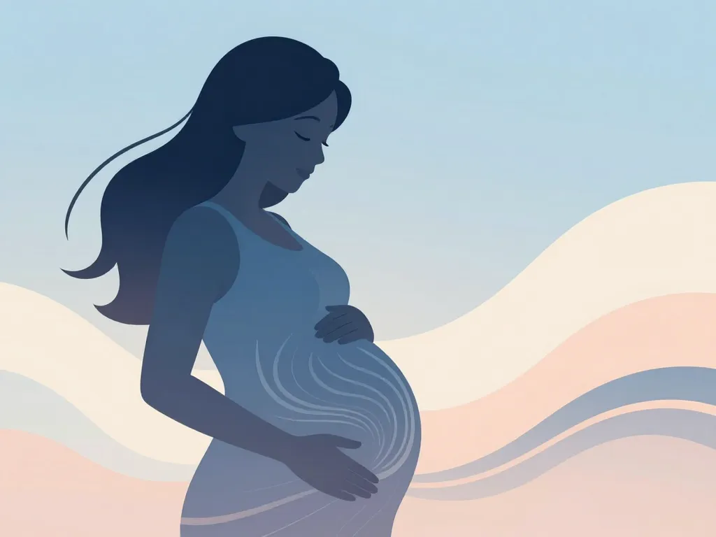 symptôme bébé qui se retourne dans le ventre personnage enceinte