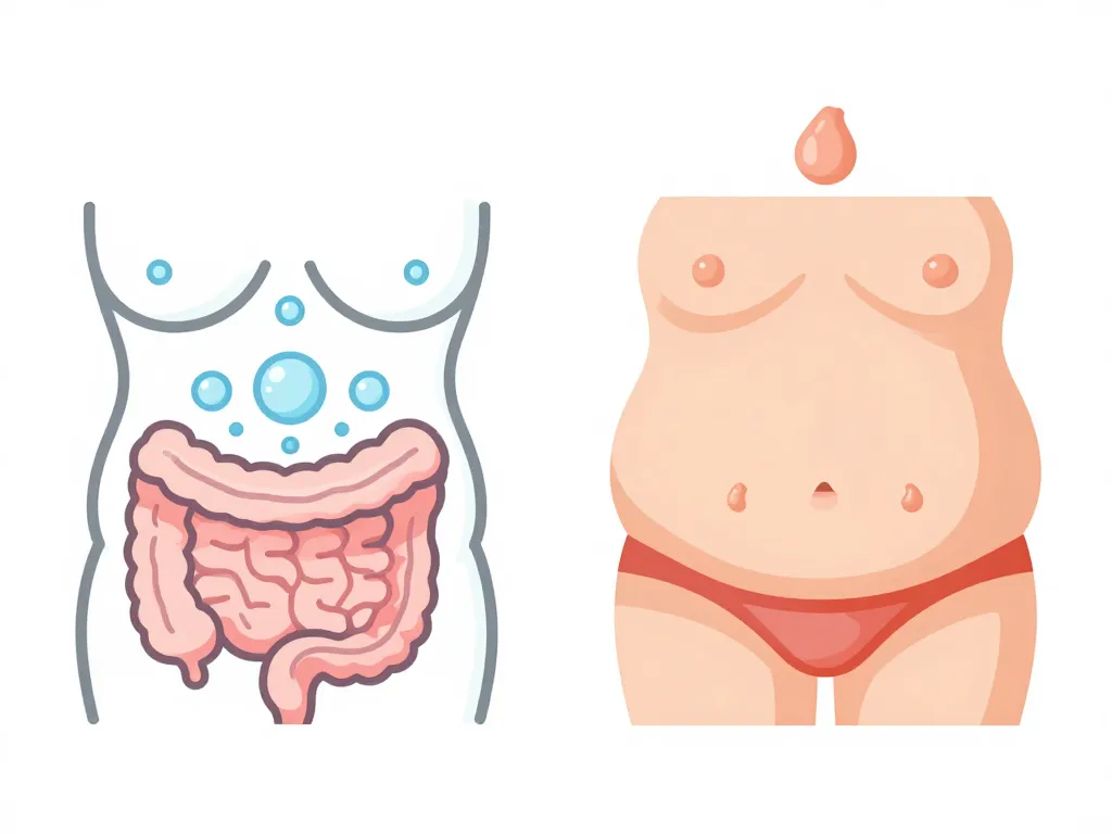 ventre gonfle prise de poids rapide ballonnement versus graisse