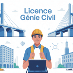 Illustration licence génie civil parcours universitaire et métiers