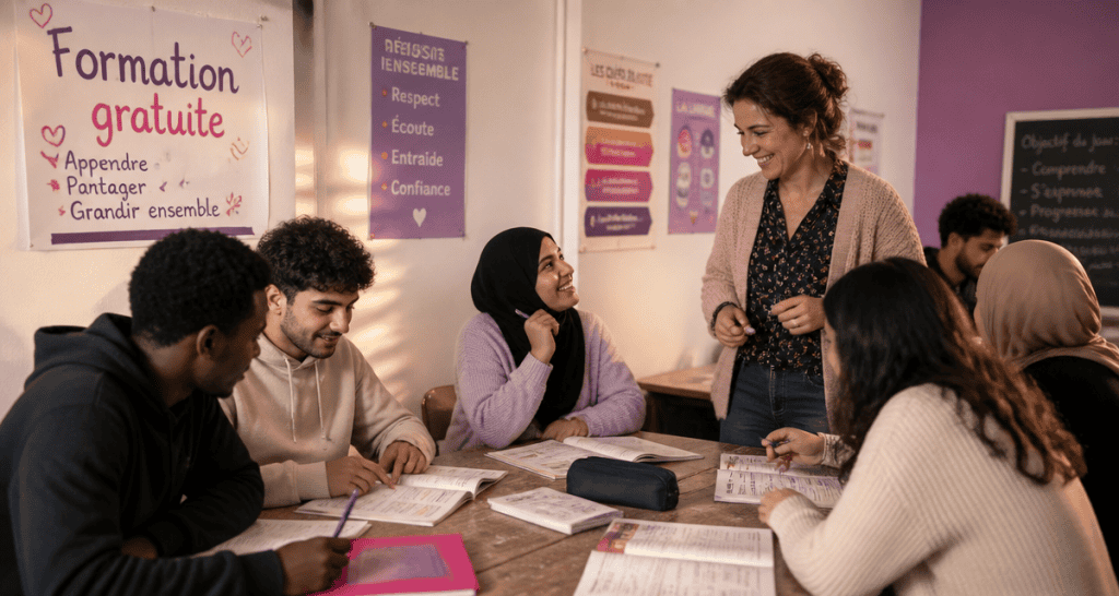 formation gratuite pour les sans papiers en classe associative