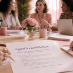 modèle lettre appel à candidature association table réunion