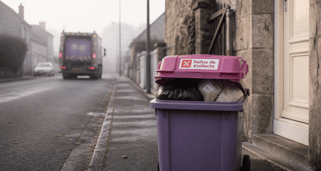 poubelle non ramassée que faire refus collecte