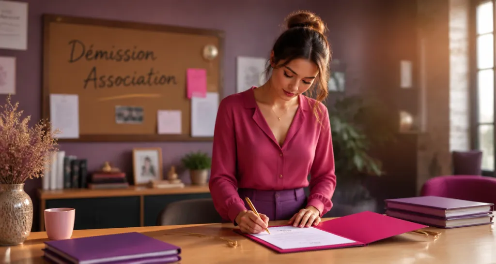 demission d une association femme signe lettre