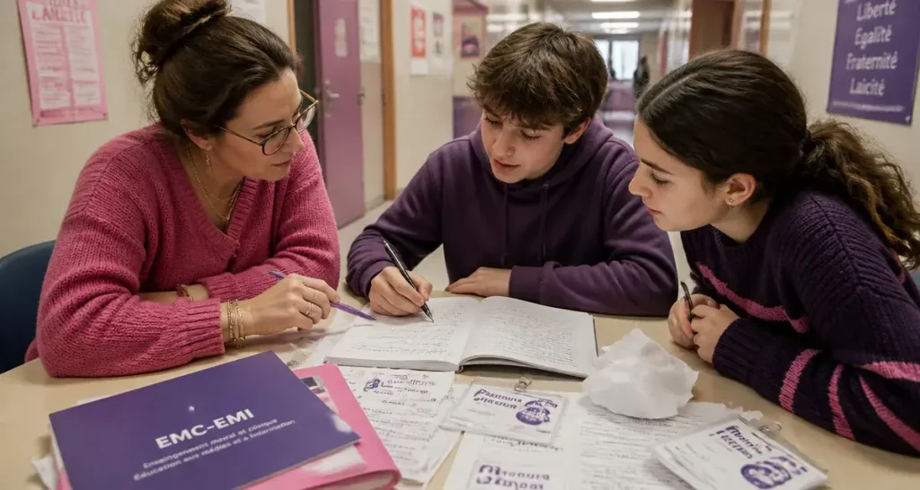 Parcours citoyen à l’école et au lycée, enseignants et élèves