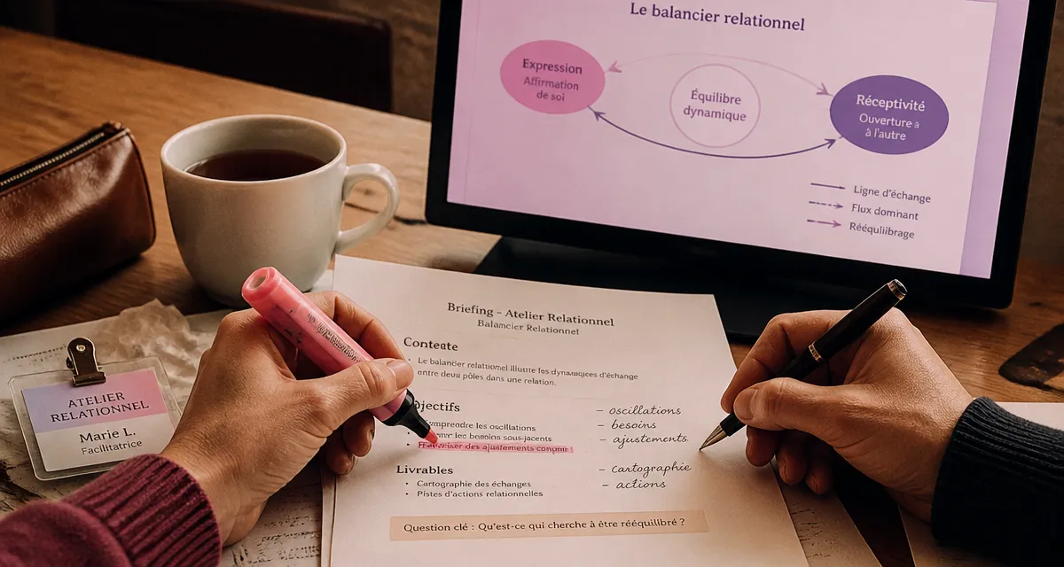 Relationnel au travail : briefing sur tableau d’échanges