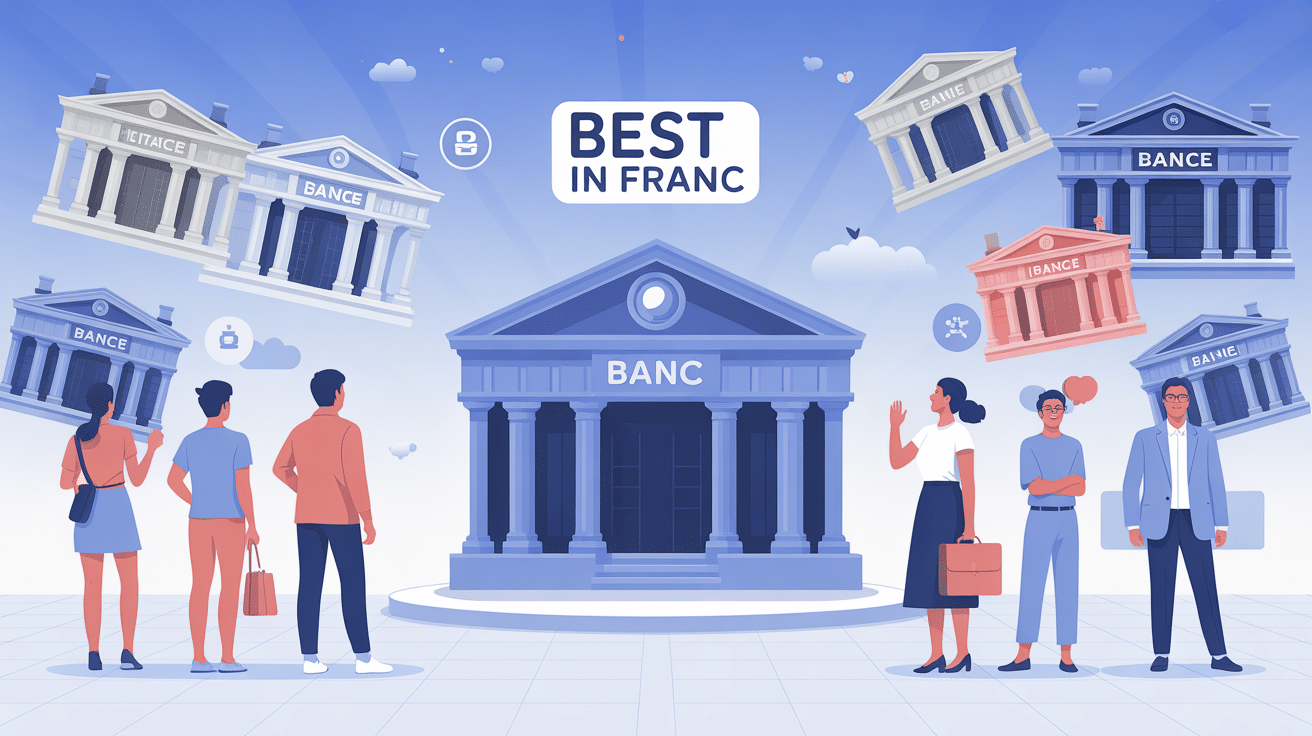 Best bank in France illustration profils et types de banques