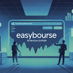 Illustration globale easy bourse la banque postale univers financier