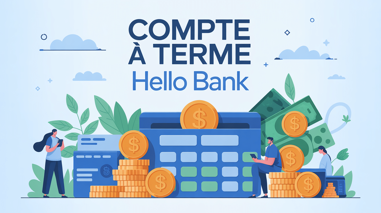 illustration hello bank compte à terme épargne numérique
