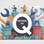 métier en q liste oulala illustration panorama pro