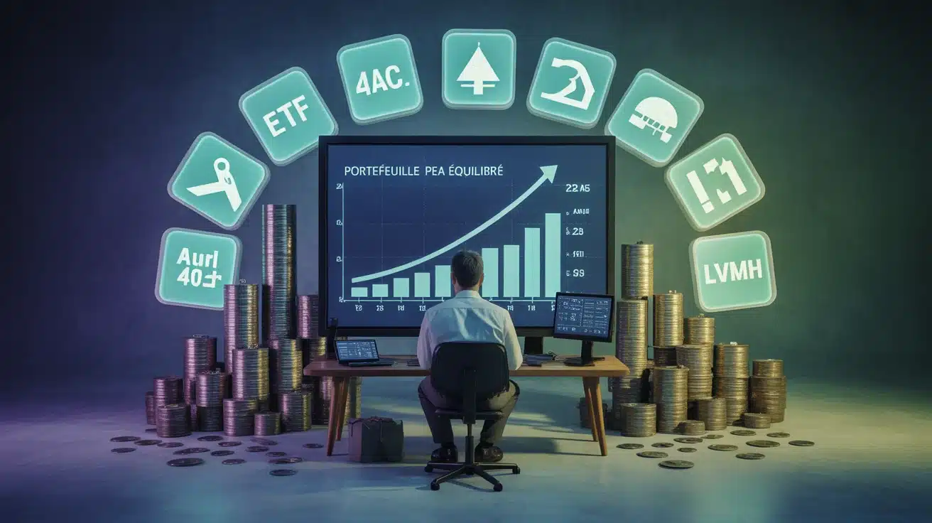 exemple portefeuille pea graphique croissance