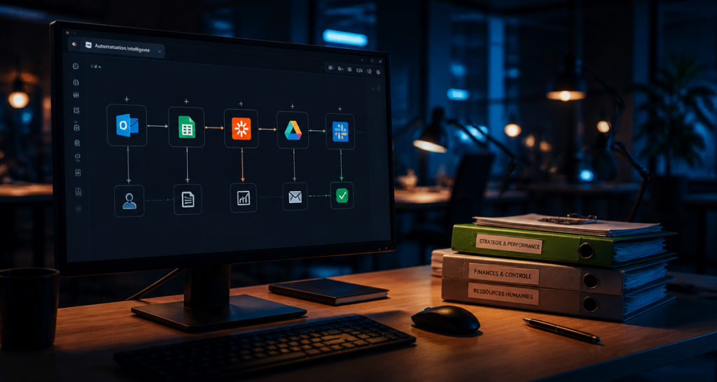 Automatisation IA workflow connecté applications