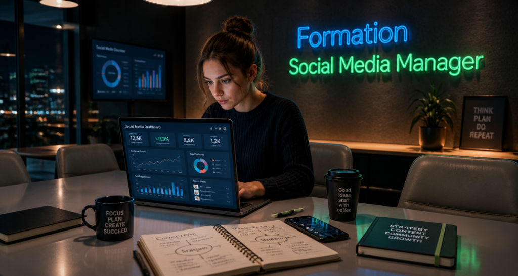 formation social media manager en action
