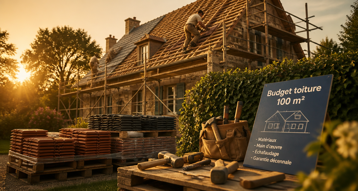 prix d une toiture 100m2 en renovation