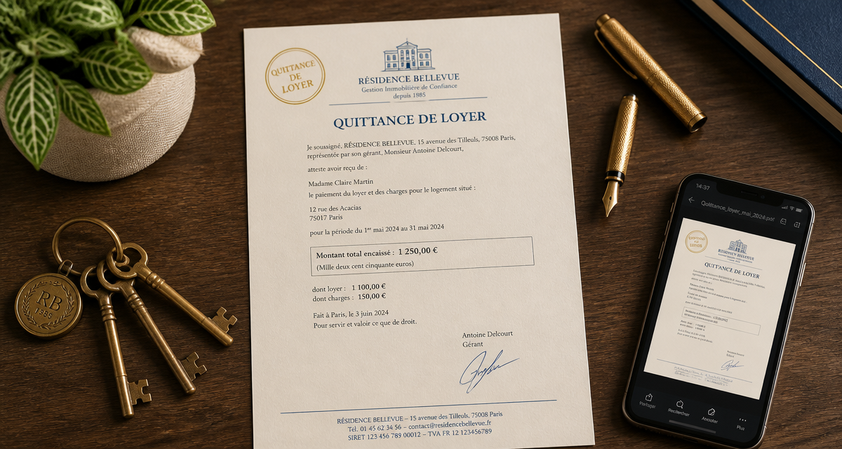 a quoi sert une quittance de loyer quittance signée sur bureau