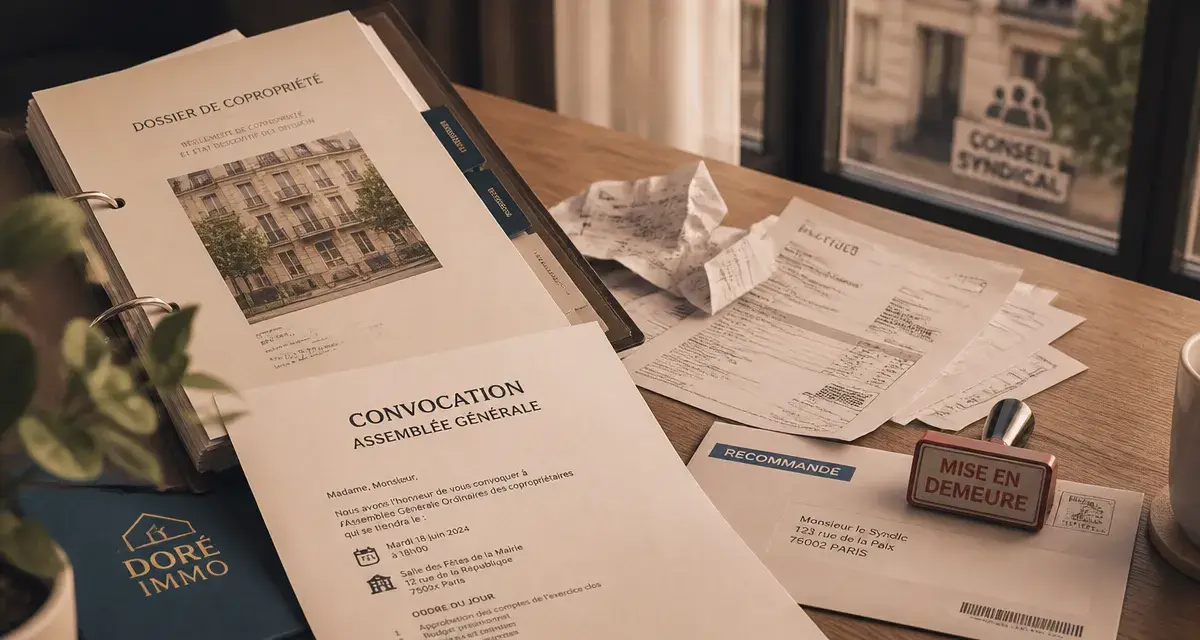 Abus de pouvoir d'un syndic de copropriete : mise en demeure pour convocation d’AG