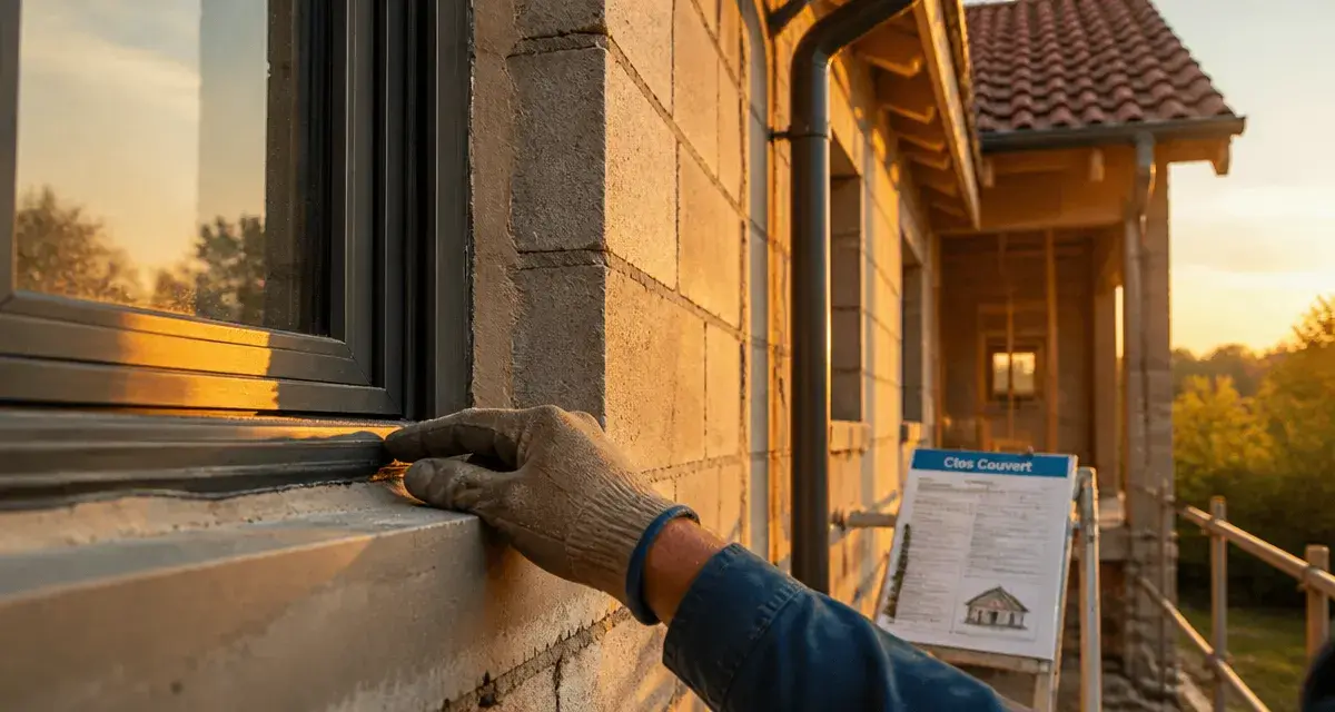Le clos et le couvert : contrôle étanchéité fenêtre en chantier