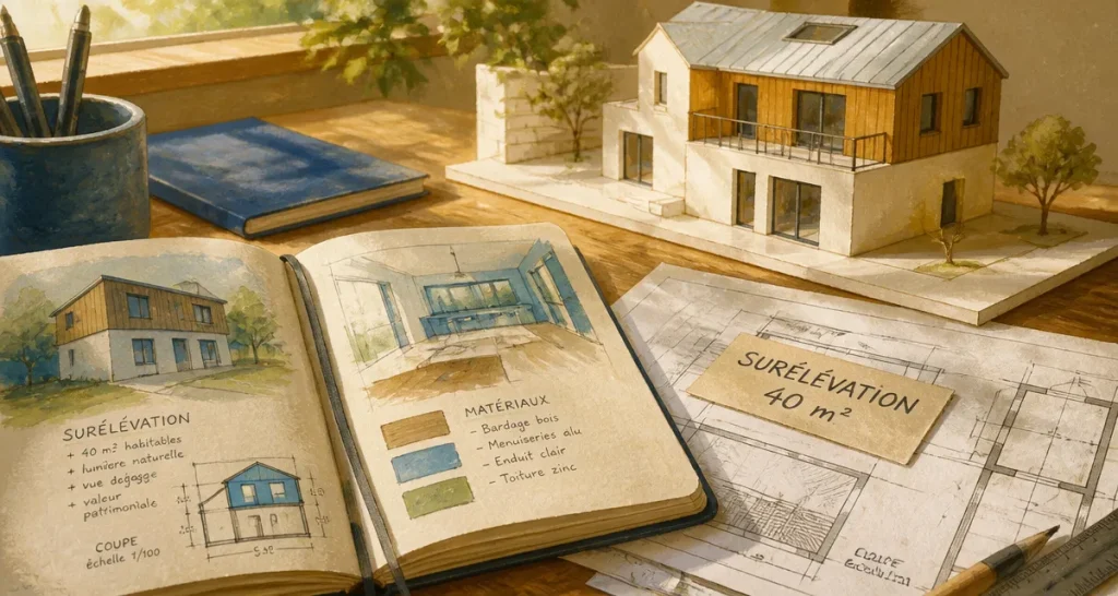 Prix surélévation maison 40m2 : coûts et techniques