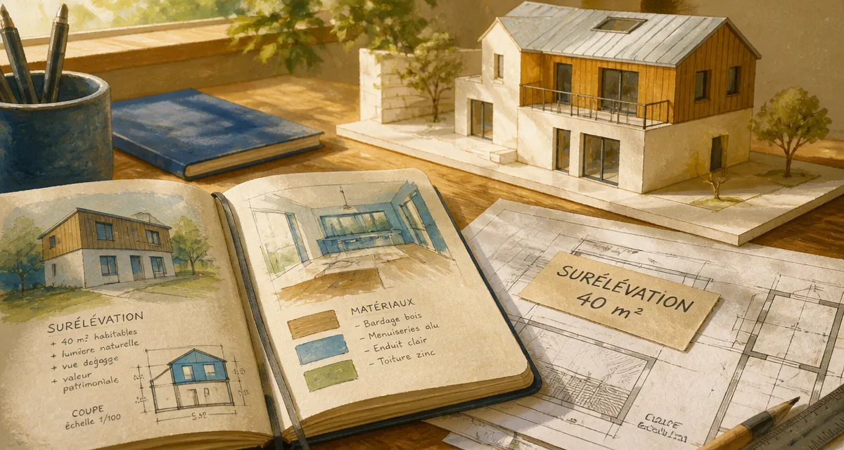Prix surélévation maison 40m2 : coûts et techniques