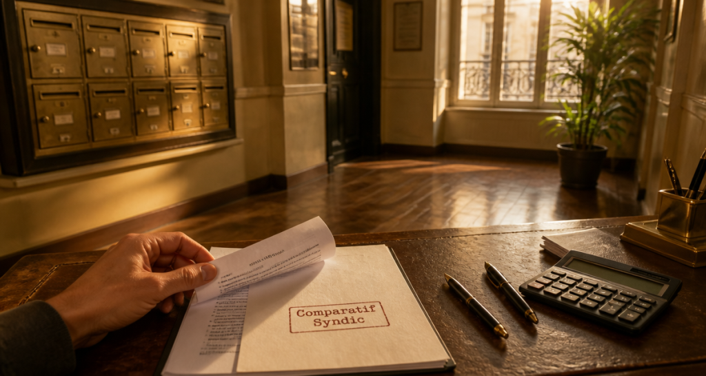 Tarif syndic petite copropriété contrat hall immeuble