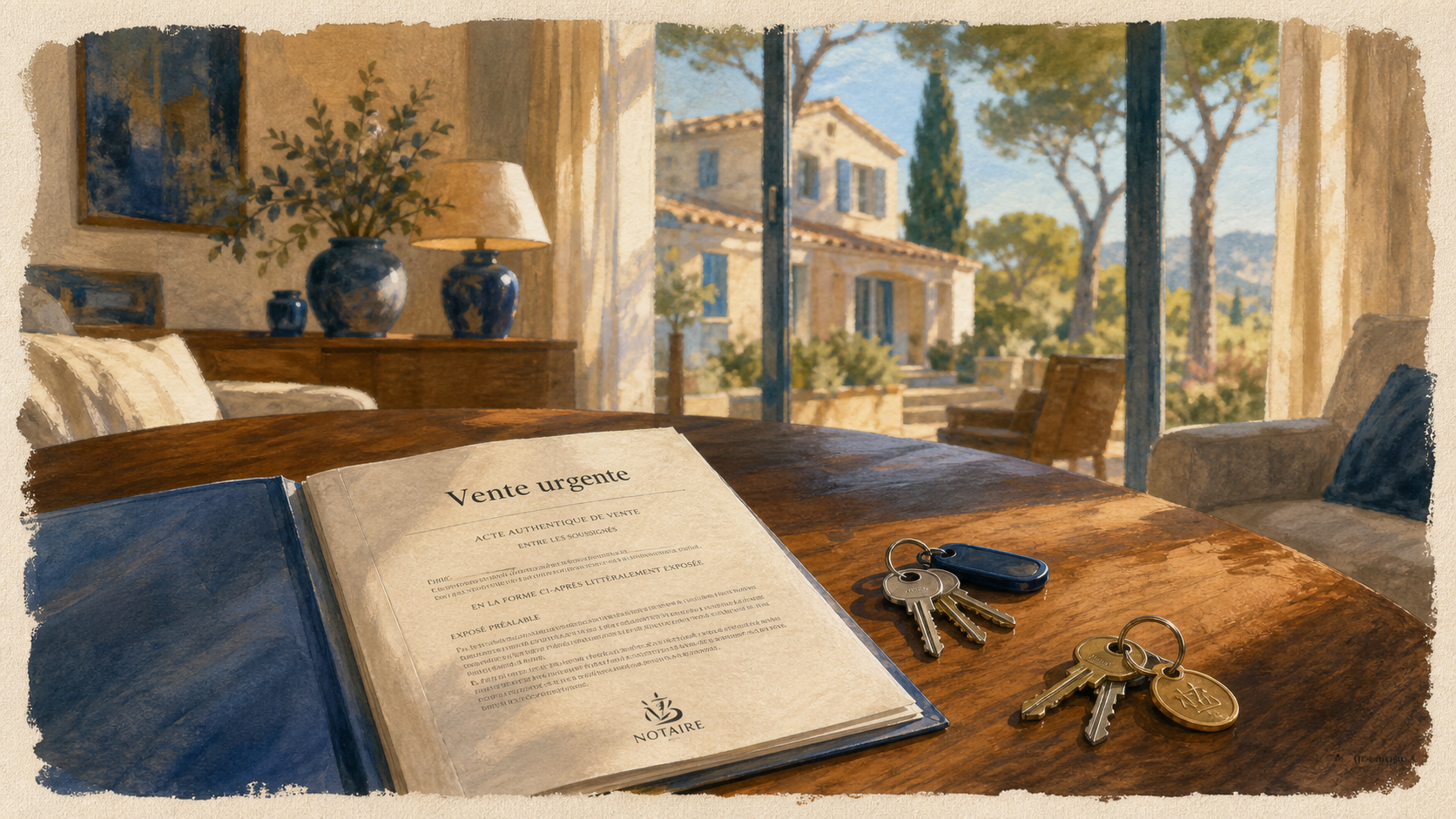Vente urgente après divorce : clés et acte notarial pour vendre une maison dans le Var