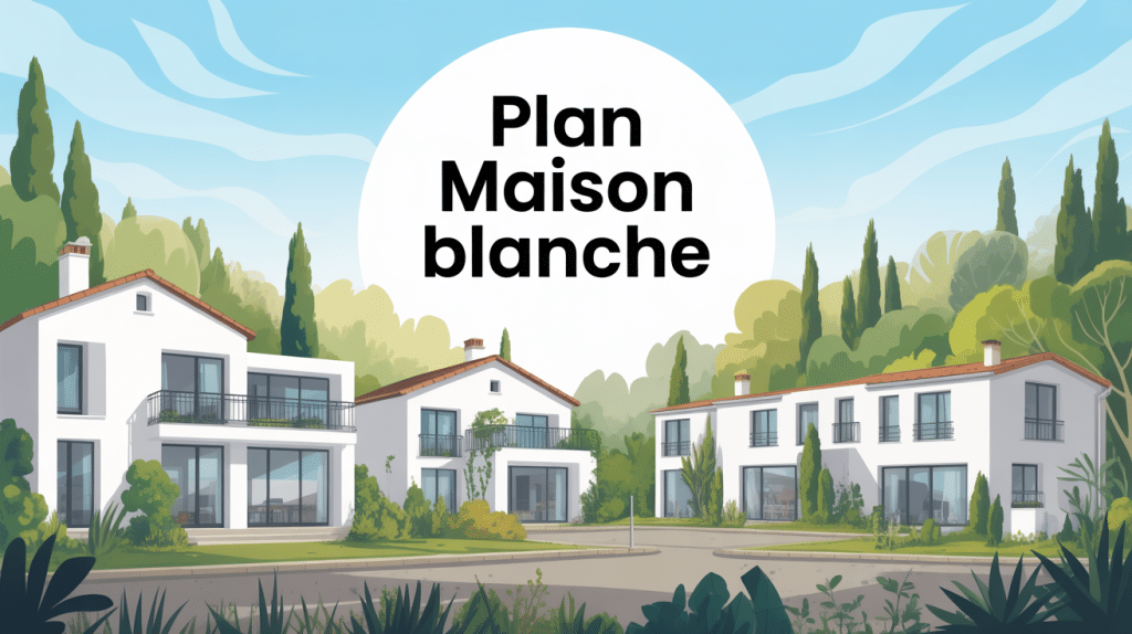 plans maison blanche visuel maisons modernes quartier