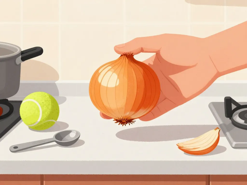 poid 1 oignon astuce estimation main ustensiles cuisine