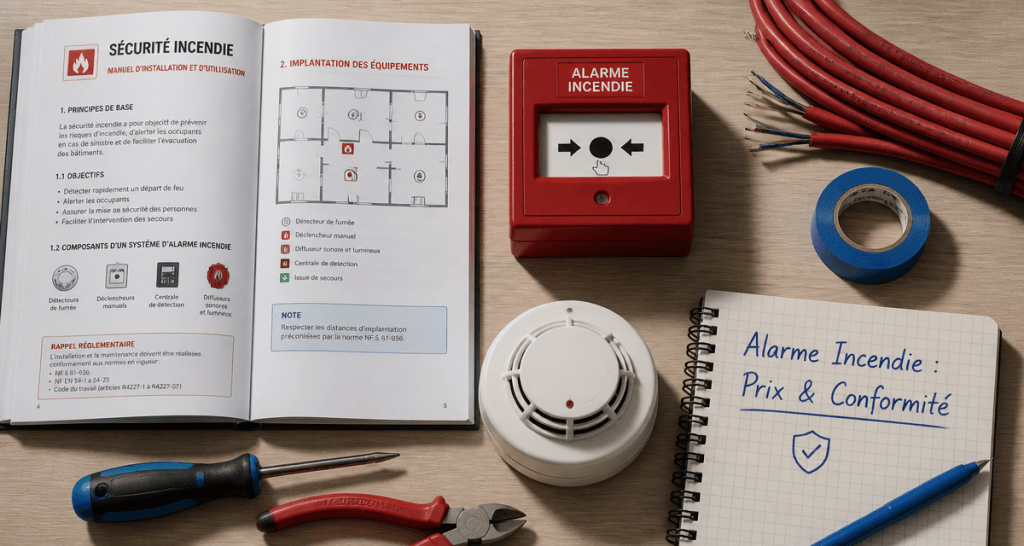 alarme incendie prix matériel et conformité