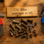 Clé Allen américaine différence jeux métrique et US sur établi