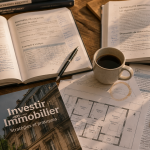 immobilier livre sur bureau avec documents fiscaux et plan