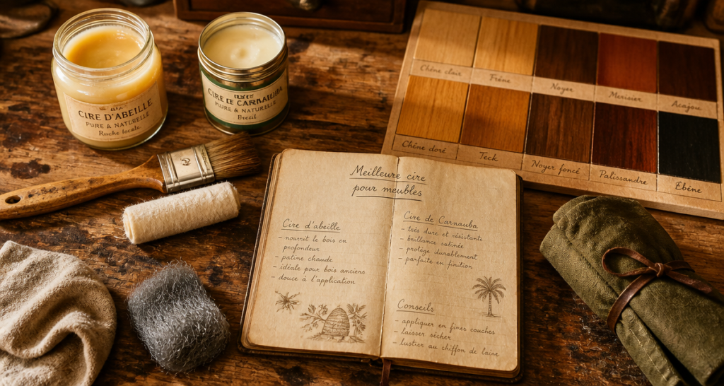 meilleure cire pour meubles pots ouverts atelier