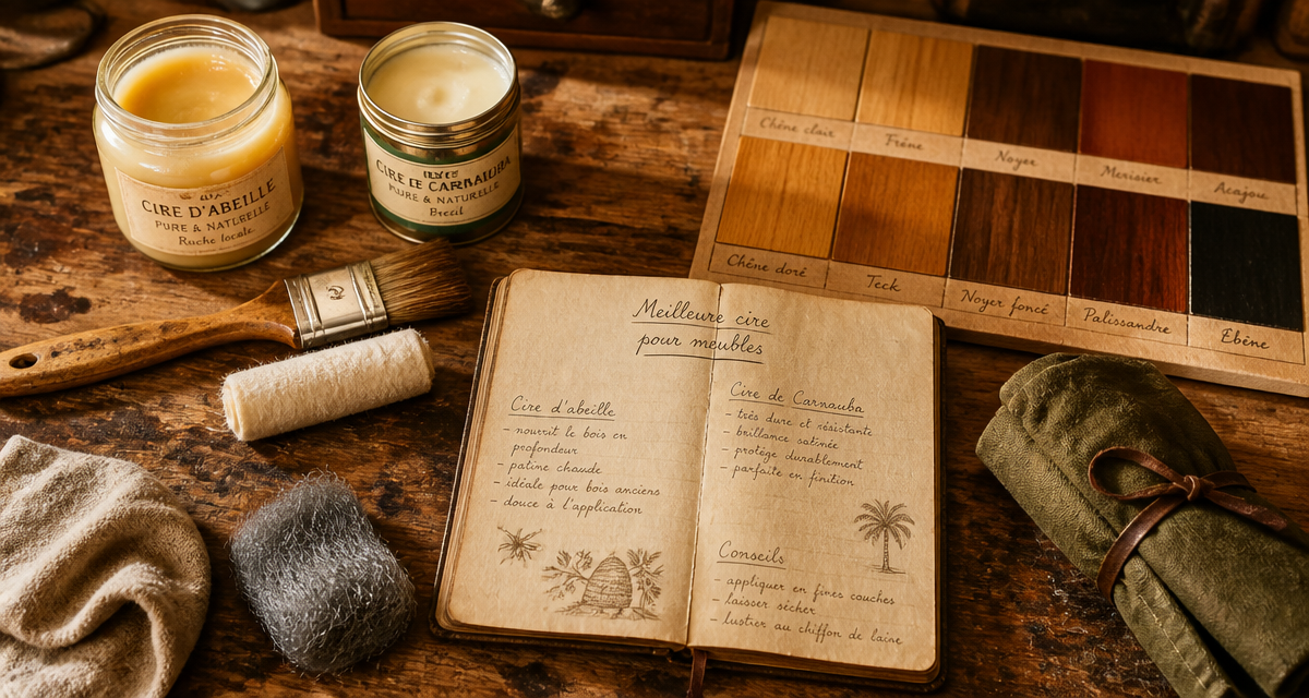 meilleure cire pour meubles pots ouverts atelier