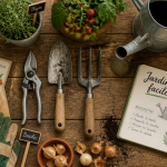 Outils jardinier facile sur plan de travail