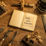 outils pour menuisier sur établi