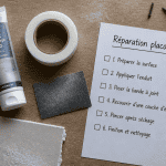 reboucher trou dans placoplatre outils