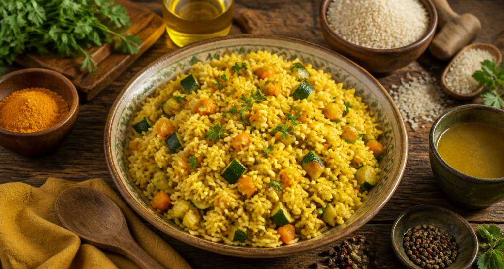 riz en accompagnement recettes pilaf légumes