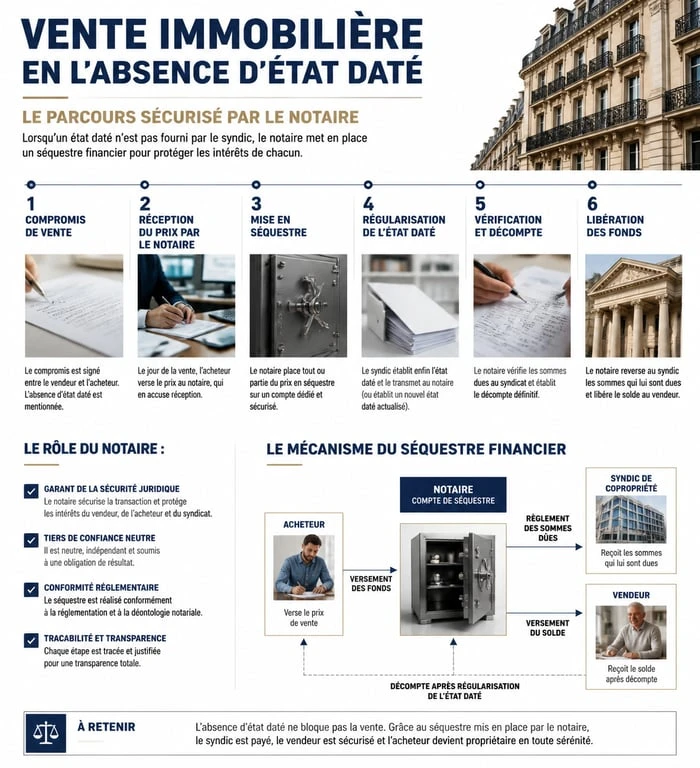 Processus de vente sans état daté et mécanisme de séquestre chez le notaire