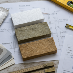 ravalement ITE échantillons matériaux outils