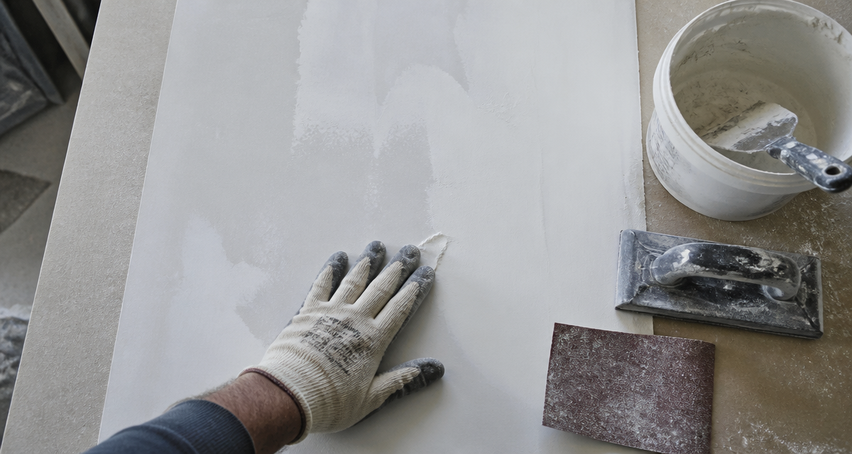 temps séchage enduit lissage avant ponçage sur plaque plâtre