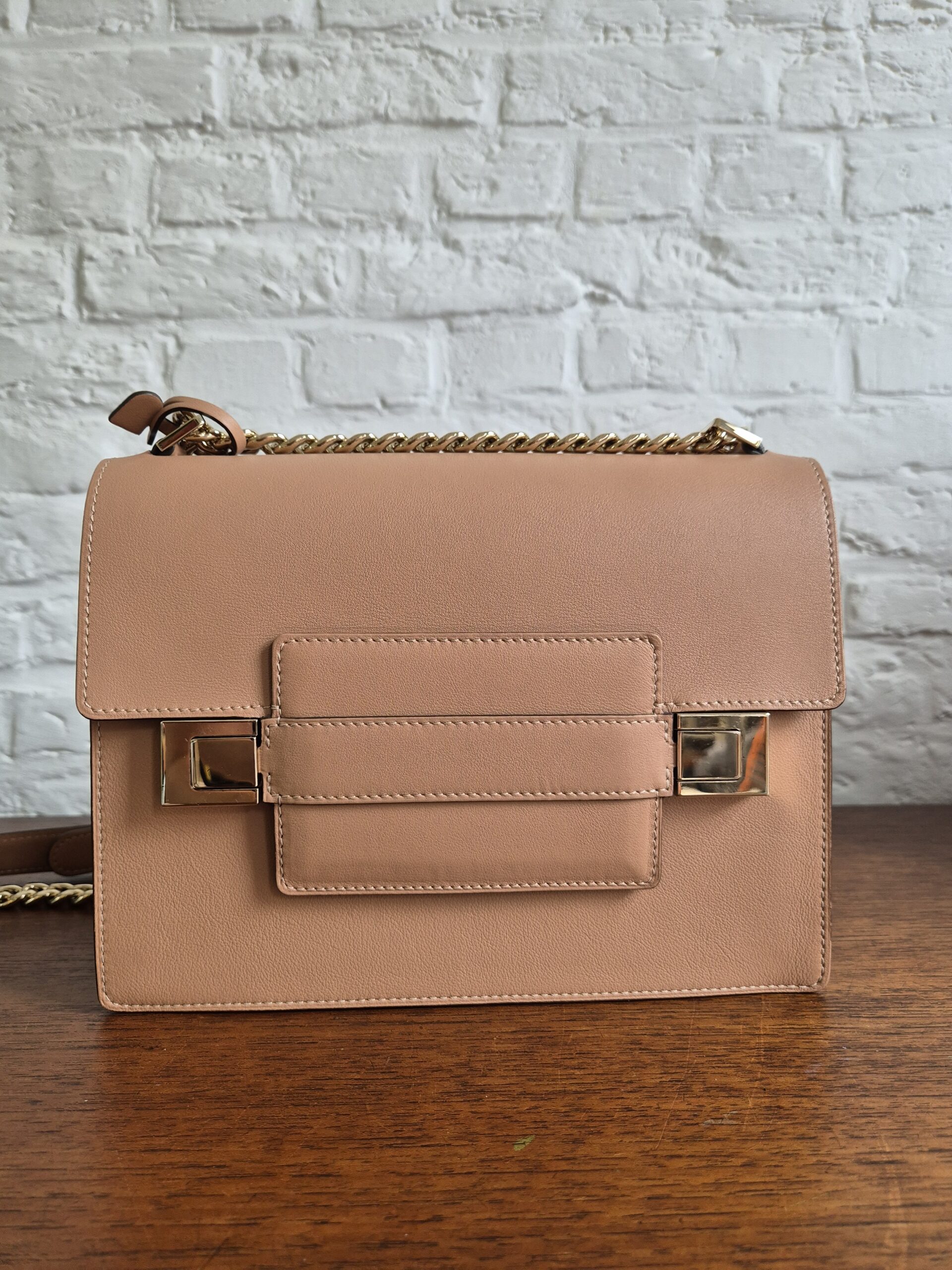 Madame MM Chain calf souple Vison x Ivoir - Afbeelding 3