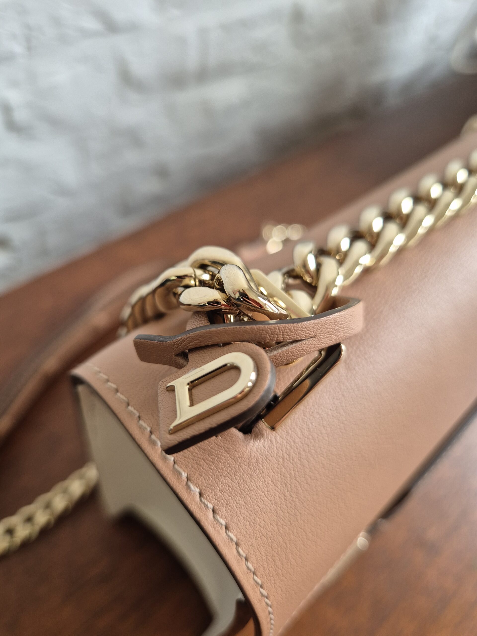 Madame MM Chain calf souple Vison x Ivoir - Afbeelding 4