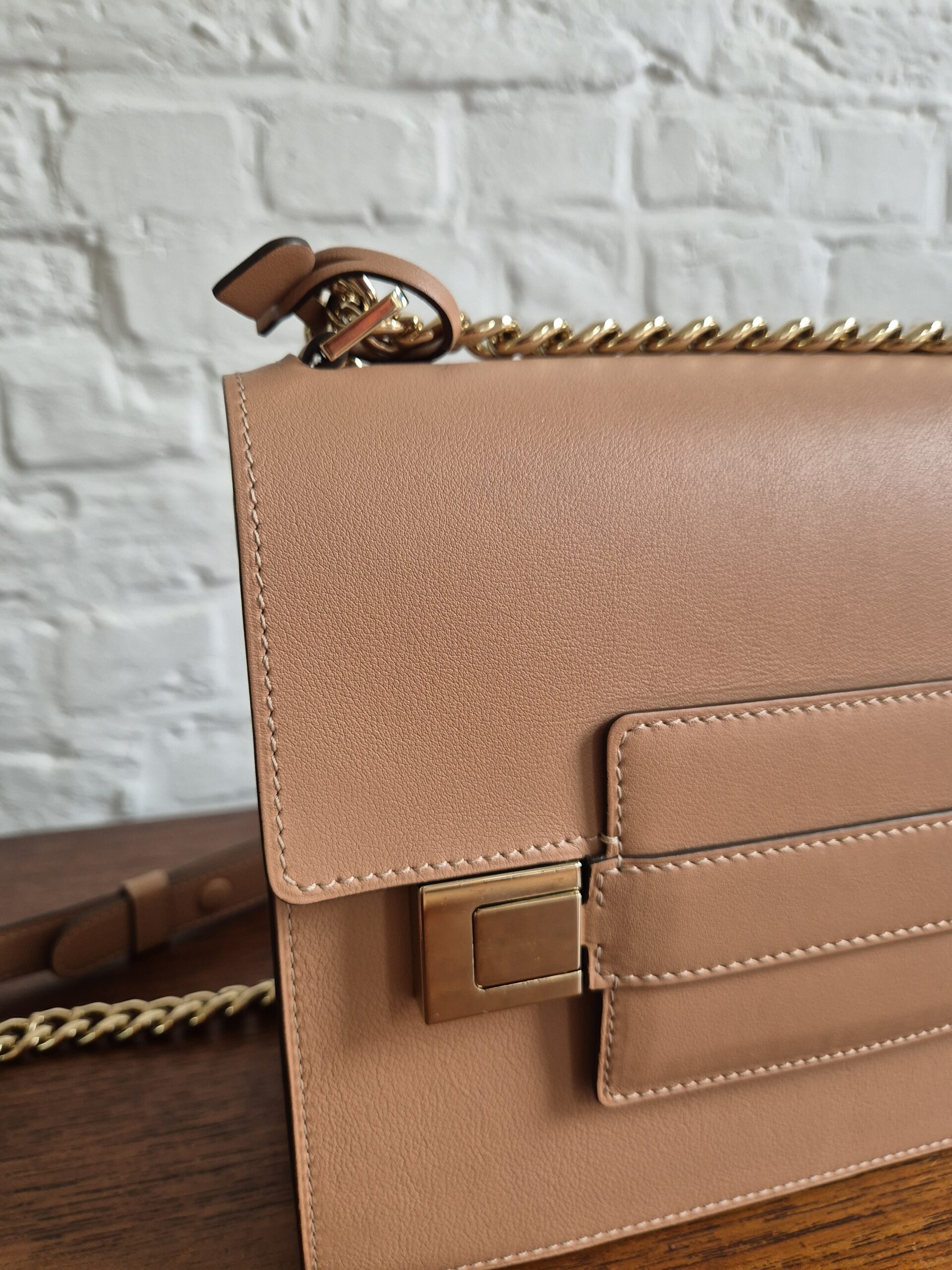 Madame MM Chain calf souple Vison x Ivoir - Afbeelding 6