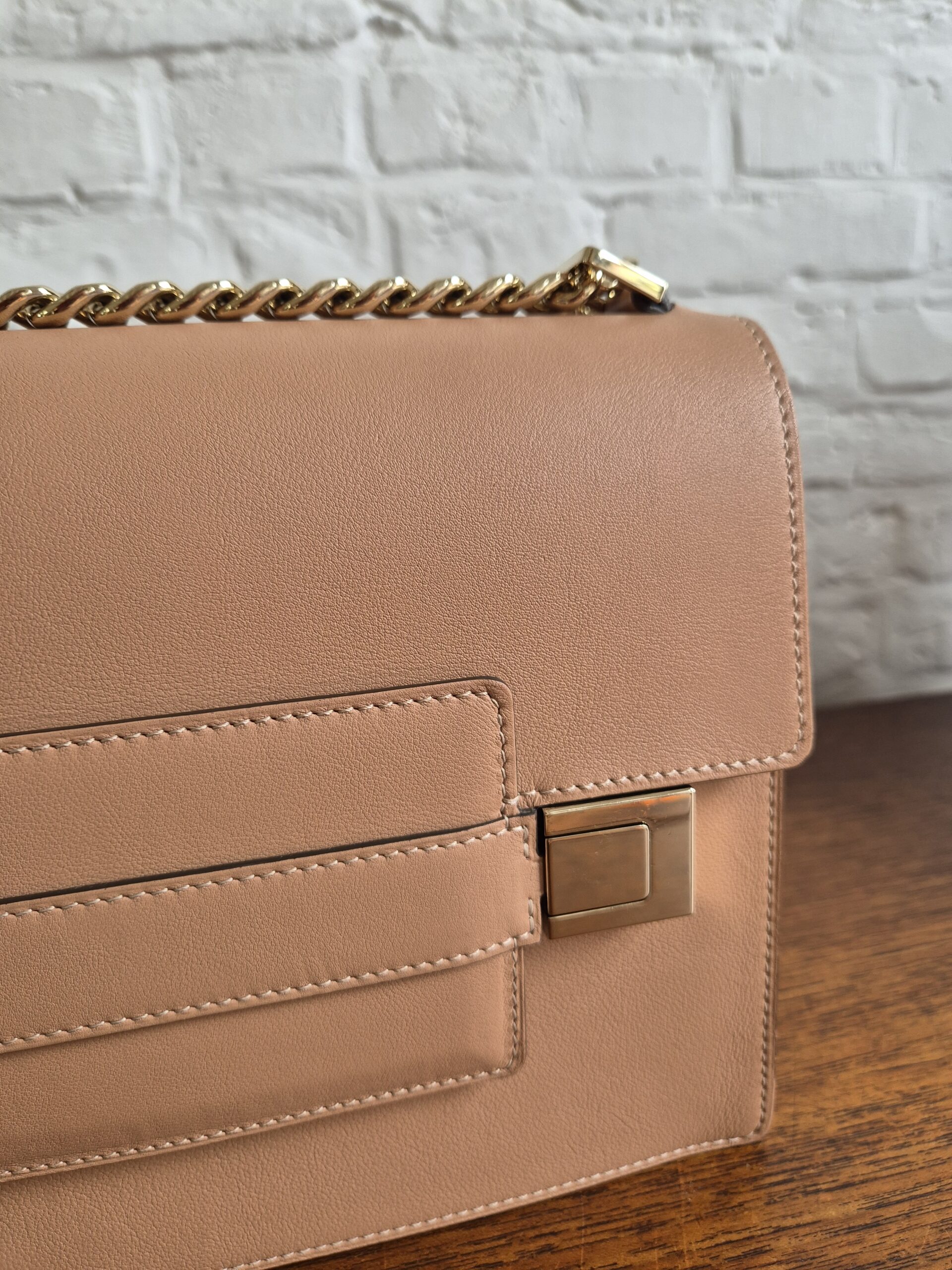 Madame MM Chain calf souple Vison x Ivoir - Afbeelding 7