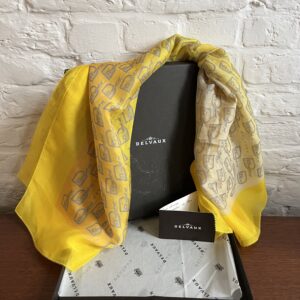 Zijden sjaal: Carré Carosse Mousseline de Soie Mimosa