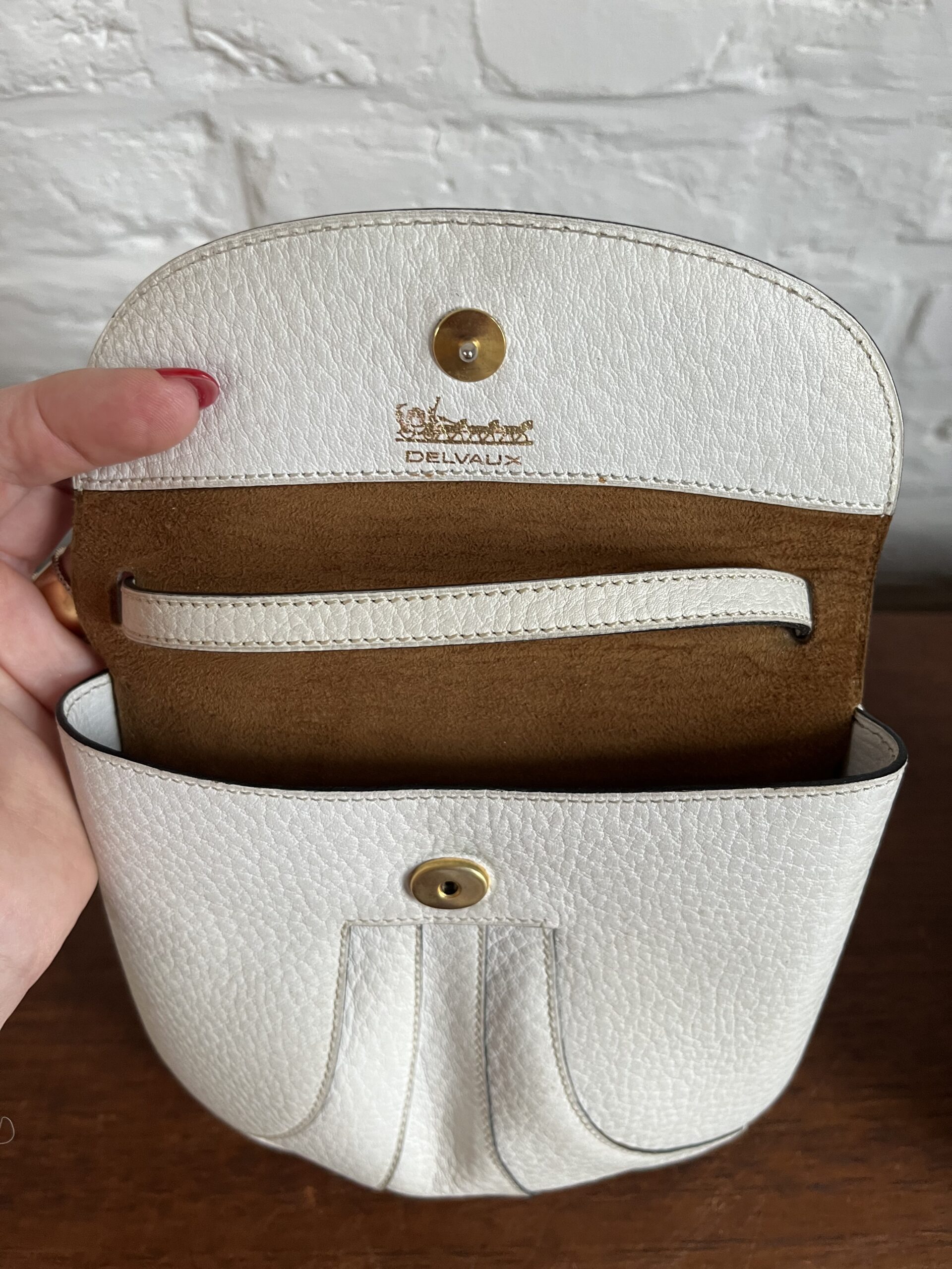 Vintage Crossbody Wit - Afbeelding 4