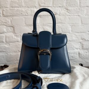 Brillant Mini Box Calf Bleu De Prusse