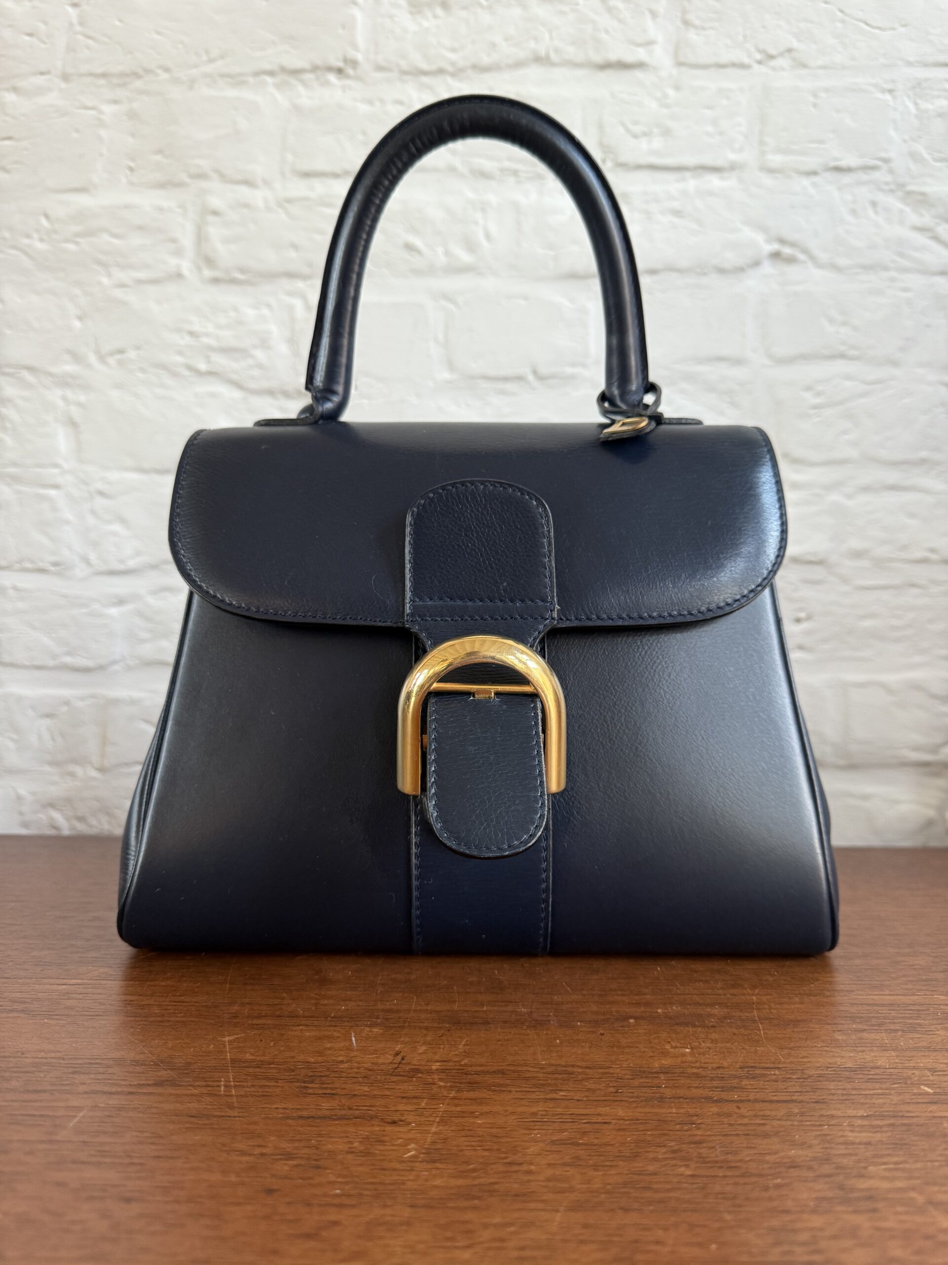 Vintage Brillant PM Marine Box Calf