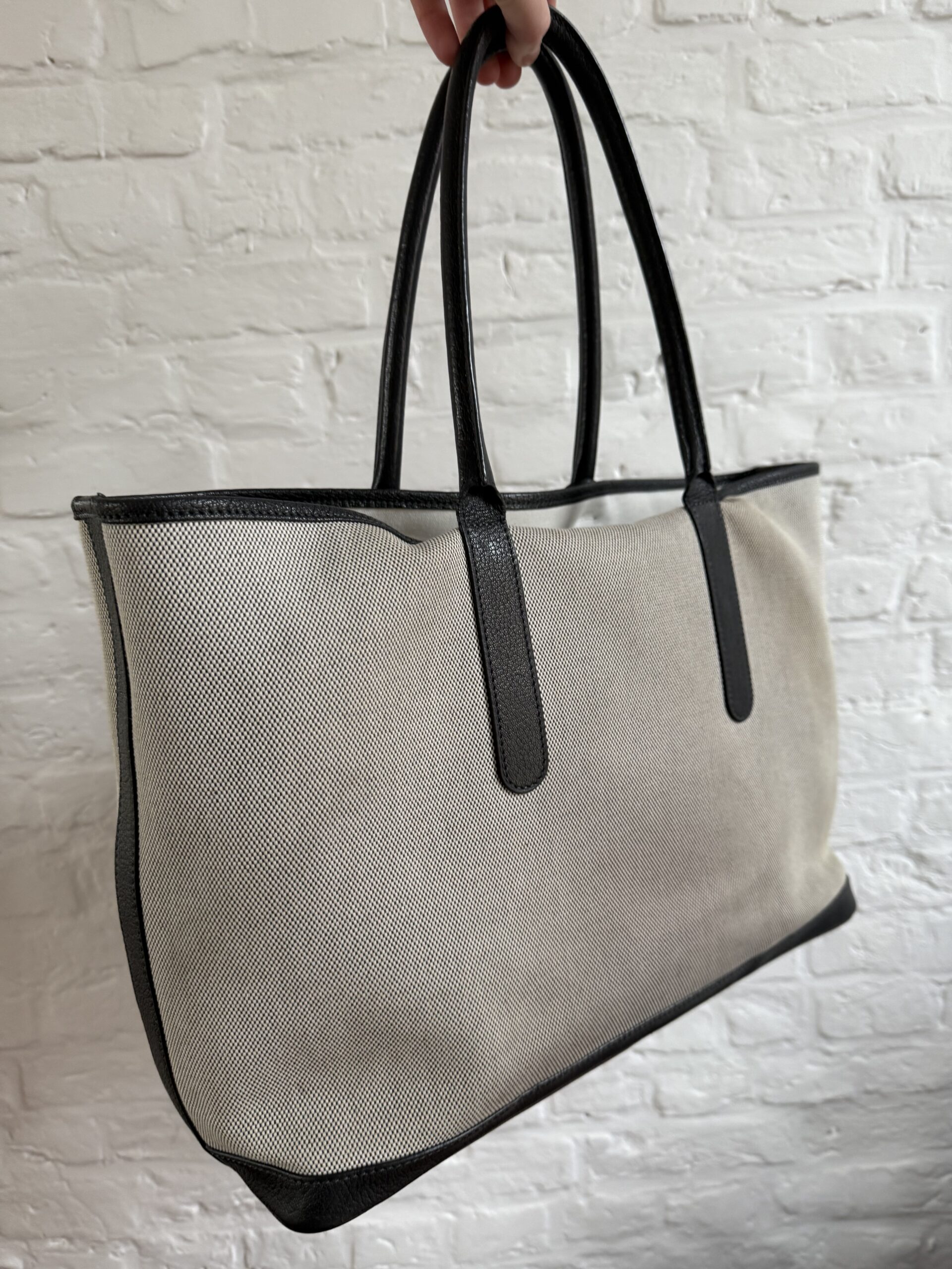 Delvaux Toile D & Leather Cabas Shopper - Afbeelding 7