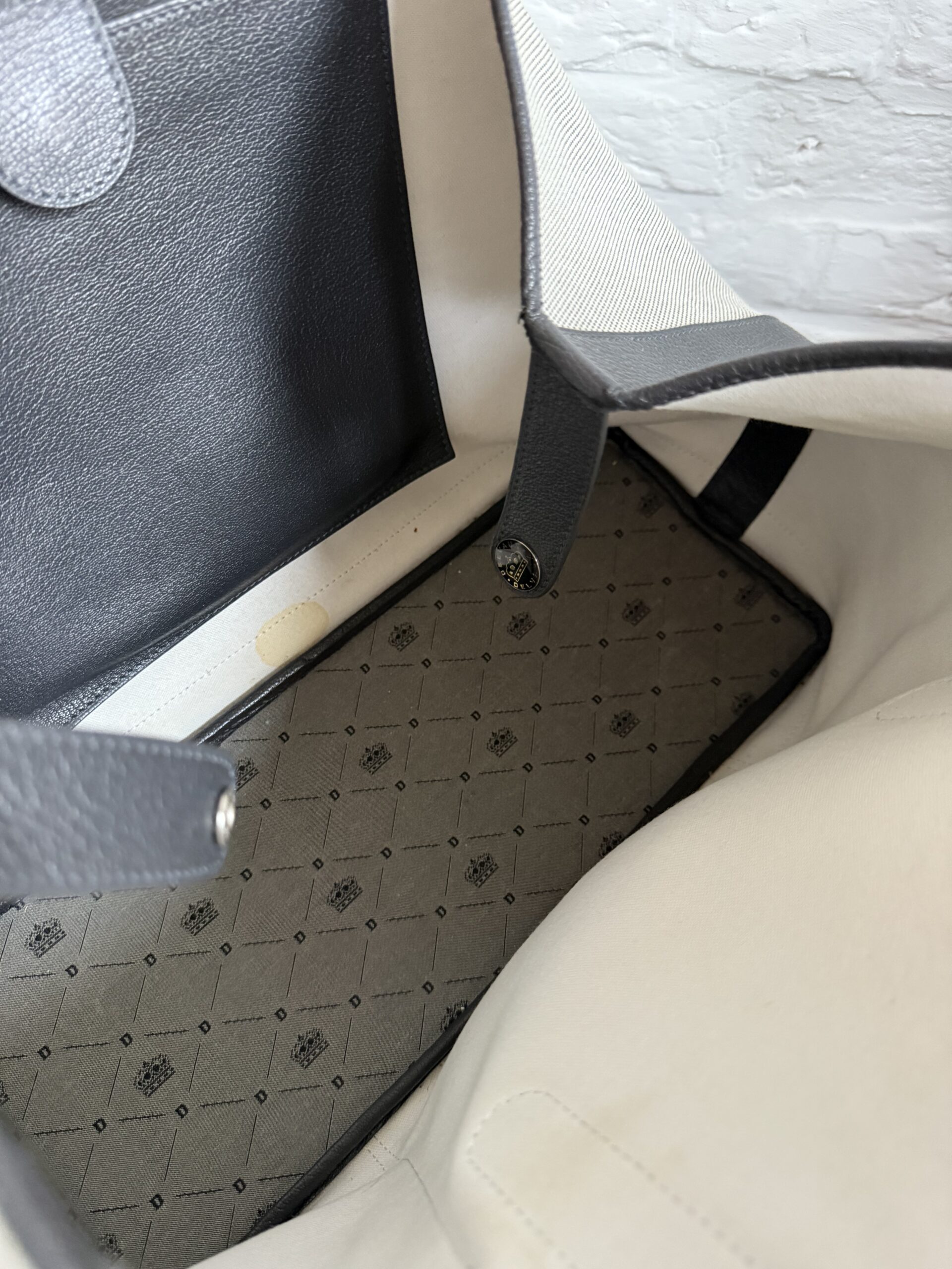 Delvaux Toile D & Leather Cabas Shopper - Afbeelding 8