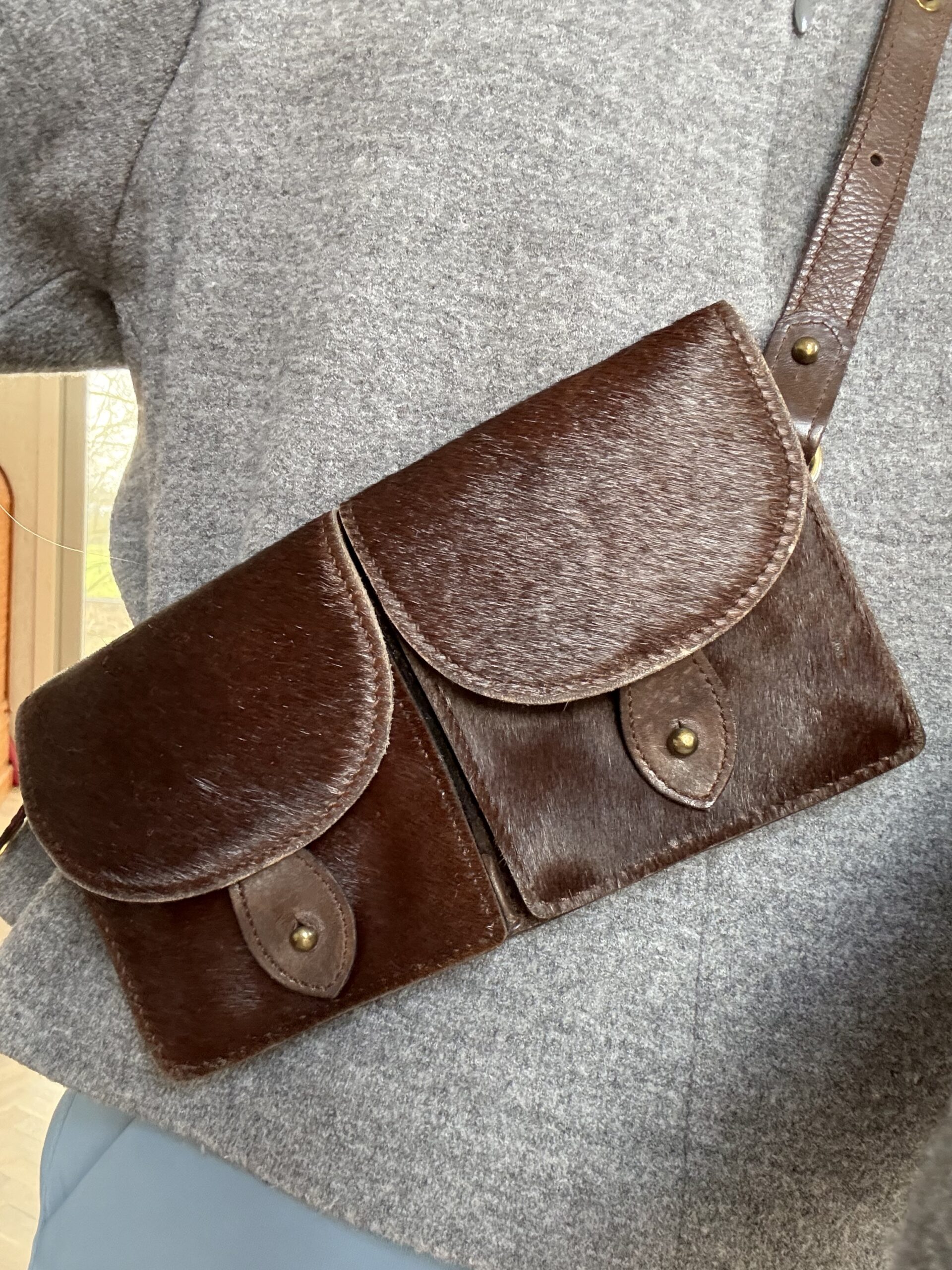 Crossbody in ponyhaar